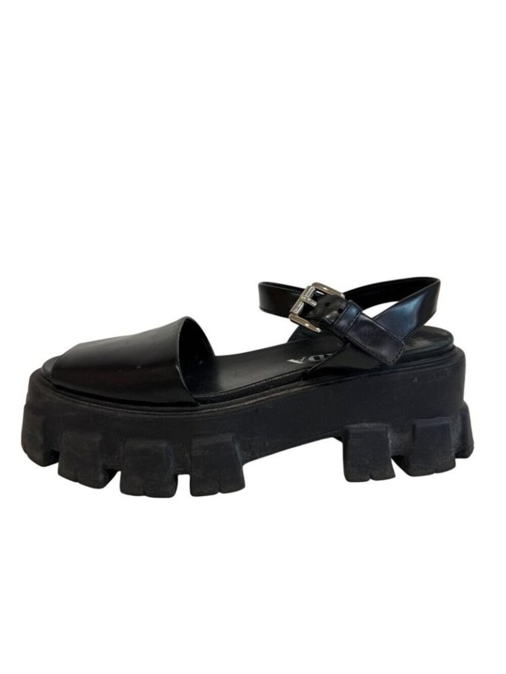 Prada Monolith Sandals Black